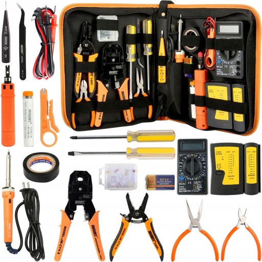 ZESTAW ZACISKARKA RJ45 TESTER KABLI LAN JM-P15