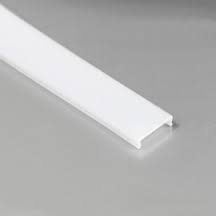 PROFIL aluminiowy WPUSZCZANY czarny + KLOSZ mleczny zaślepki 2m do led