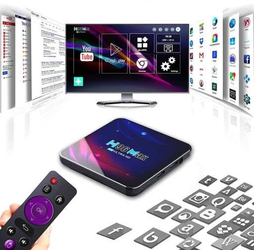 Smart TV BOX H96 MAX ULTRA HD 4K 4 64 ГБ ANDROID 11 НАСТРОЙКИ NETFLIX