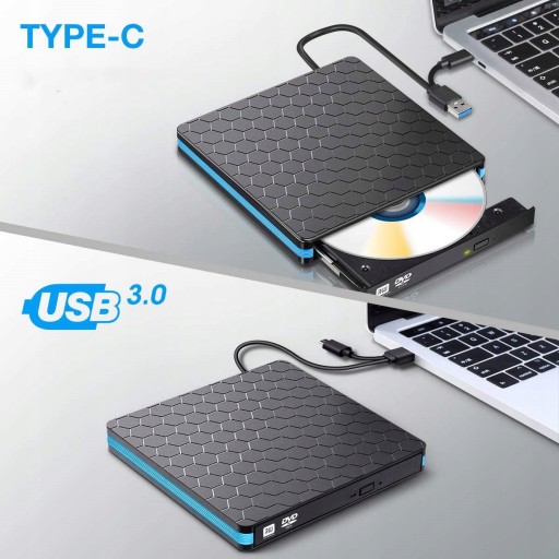 ВНЕШНИЙ CD/DVD-ПЛЕЕР USB 3.0 и тип