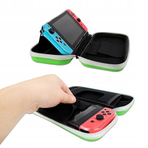 Жесткий чехол для переноски зеленого цвета Nintendo Switch (Anima)