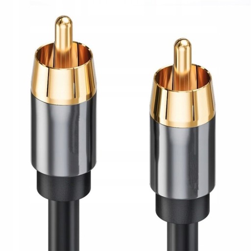 Przewód Kabel COAXIAL 2x RCA cyfrowy Audio 1,8m Audio HiFi SPDIF
