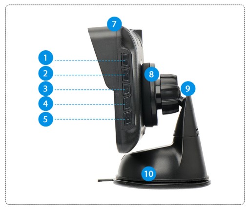 ZESTAW KAMERA COFANIA MONITOR 5'' BUS VAN AHD IPS