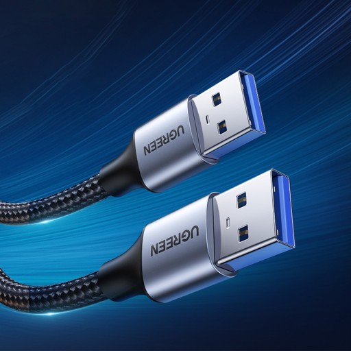 Кабель Ugreen USB - USB 3.0 5Гбит/с 2м серый (US373)