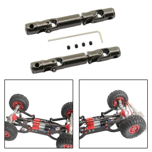 Обновите средний приводной вал для WPL D12 DIY RC альпинистский грузовик 2 шт. Титан
