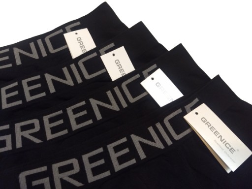 4x CZARNE BOKSERKI BEZSZWOWE greenice DOPASOWANE majtki SPODENKI 3XL/4XL