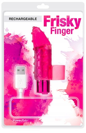 PowerBullet - Вибратор-массажер с розовыми пальцами Frisky Finger Pink Finger