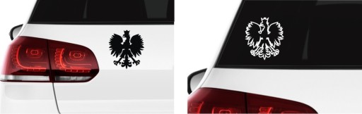 Naklejka na auto tira szybę ORZEŁEK ORZEŁ POLSKA GODŁO *14cm *KOLORY *WZORY