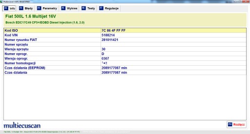ELM 327 + FIAT ALFA LANCIA Адаптер MultiECUscan