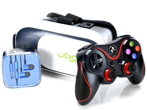 GOGLE VR Okulary 3D do Smartfona Słuchawki Gamepad