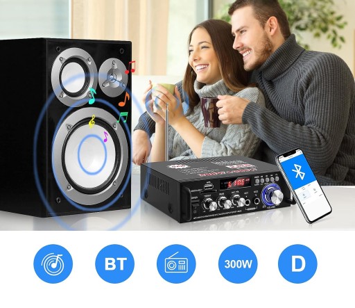 МИНИ-УСИЛИТЕЛЬ АУДИО BLUETOOTH РАДИО FM СТЕРЕО HIFI КАРАОКЕ USB-ДИНАМИК