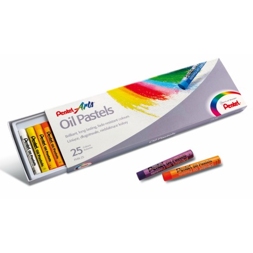Масляная пастель Pentel PHN, микс 36 цветов.
