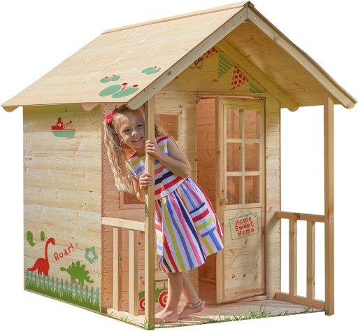 ДЕРЕВЯННЫЙ САДОВЫЙ ДОМ С ВЕРАНДОЙ БОЛЬШОЙ ДЕРЕВЯННЫЙ FSC TP Toys
