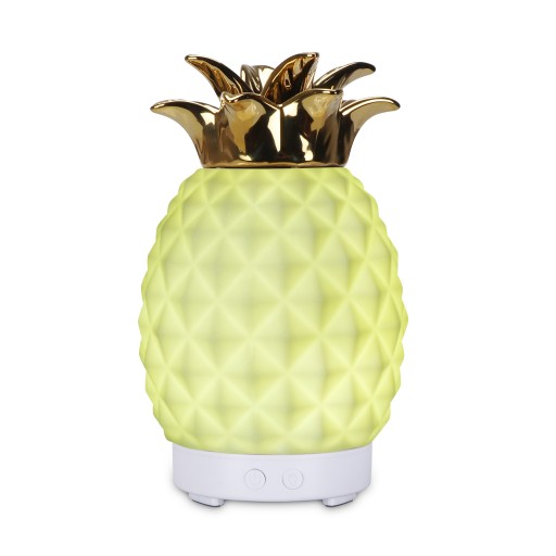 nawilżacz powietrza dyfuzor ceramiczny ananas LED zapachowy ultradźwiękowy