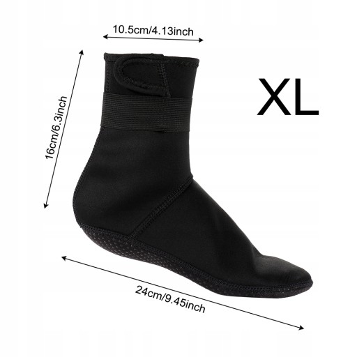КОРОТКИЕ НОСКИ ДЛЯ ДАЙВИНГА 3 ММ - XL