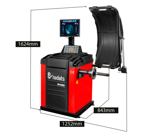 Автоматический балансировочный станок для легковых шин Redats W-680 Monitor 230V