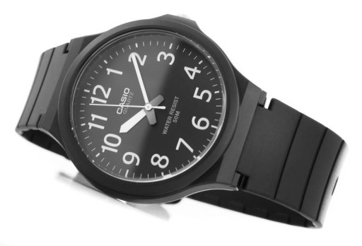 КЛАССИЧЕСКИЕ И КЛАССИЧЕСКИЕ МУЖСКИЕ ЧАСЫ CASIO MW-240 ЧЕРНЫЕ АРАБСКИЕ ЦИФРЫ 44мм