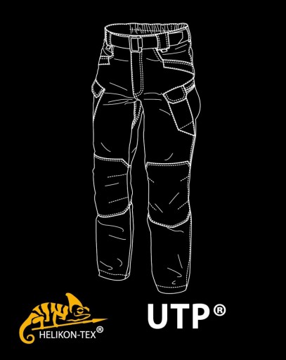Брюки Helikon UTP Rip-stop, цвет хаки, размер XXL, прямой крой