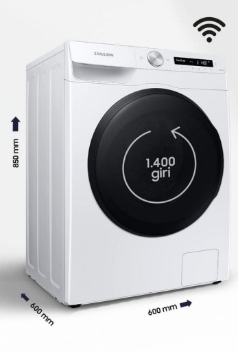 Стиральная машина Samsung WD10T534DBW Ai Control 10,5/6 кг 1400 об/мин EcoBubble
