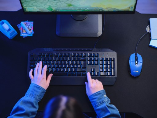 ПРОВОДНАЯ ИГРОВАЯ USB-МЫШЬ, ПРОГРАММИРУЕМЫЙ СВЕТОДИОД СИНИЙ