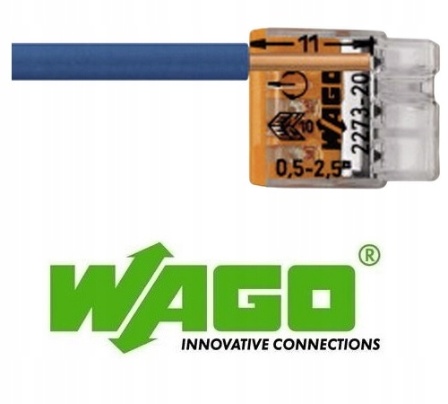 Электрический разъем WAGO 3-PIN, кабельный разъем, 10 шт.