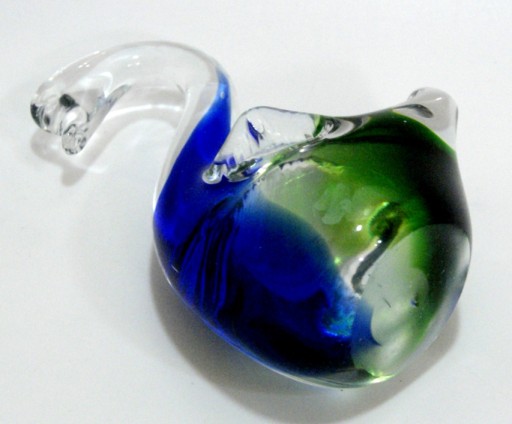 MURANO- M.ONESTO- ŚLICZNE ŁABĘDZIĄTKO 14,8 cm