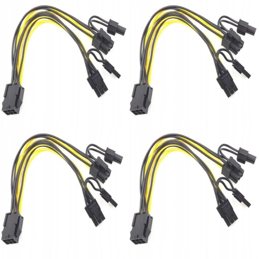 Набор из 4 переходников Riser 6PIN и 2x 8PIN