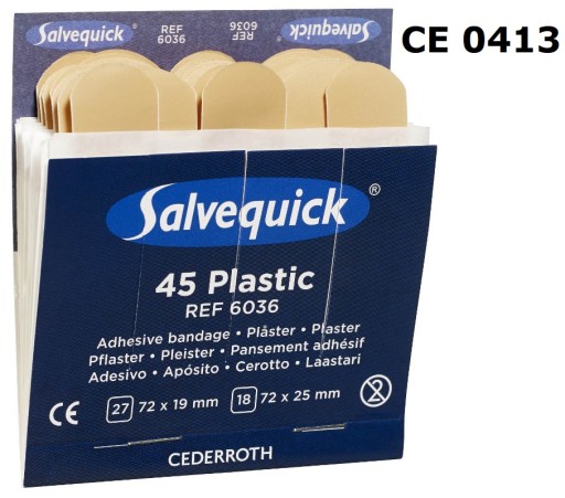 Пластиковые пластыри CEDERROTH Salvequick (REF-6036)