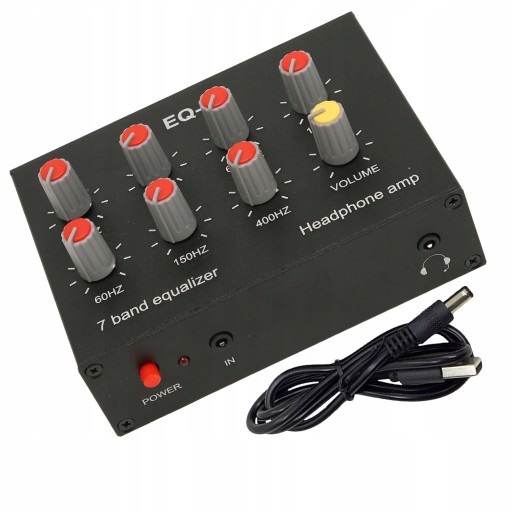 KOREKTOR DŹWIĘKU RCA 7-PASMA 12dB DC5V-12V