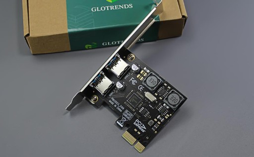 GLOTRENDS U3023 2-портовая плата адаптера USB A 3.0 PCIe