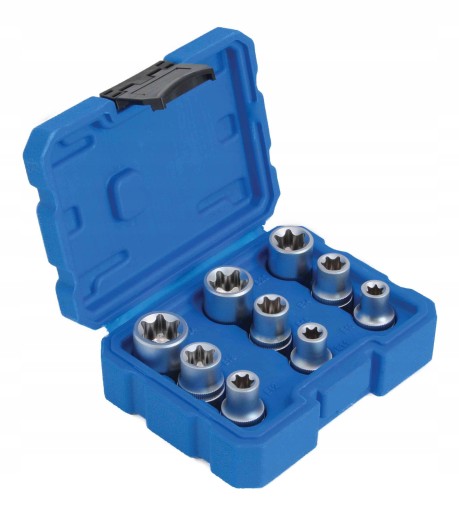 НАБОР ВНУТРЕННИХ ТОРЦЕВ TORX E10 E24, 9 ШТ.
