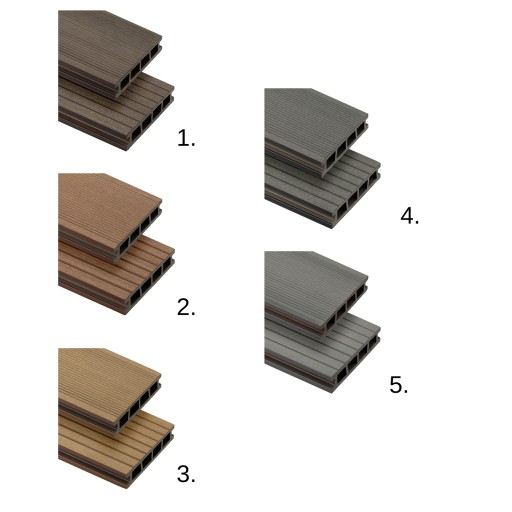 Deska tarasowa kompozytowa 2,4m WPC Bergdeck B150 bez konserwacji WILD TEAK