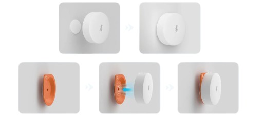 Датчик температуры и влажности ZigBee Sonoff SNZB-02P с магнитным основанием