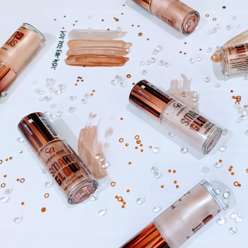 Жидкий хайлайтер для лица Golden Rose Smart Glow золотой 202 6мл