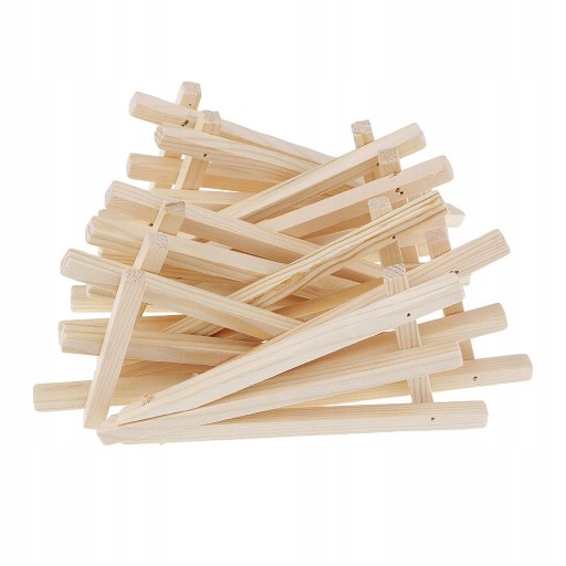 2X 10 sztuk Mini drewniany statyw sztalugowy