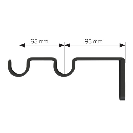 Karnisz Oslo 200cm podwójny 19/19mm metal satyna