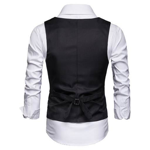 2XL МУЖСКИЙ ЖИЛЕТ ЭЛЕГАНТНЫЙ КЛАССИЧЕСКИЙ СПОРТИВНЫЙ КОСТЮМ SLIM CASUAL