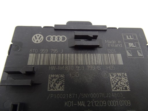 МОДУЛЬ КОНТРОЛЛЕРА ЗАДНЕЙ ДВЕРИ AUDI A4 B8 A5 8T 8T0959795J