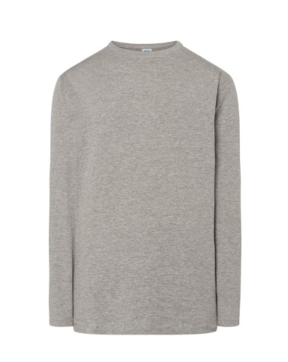 T-SHIRT MĘSKI Z DŁUGIM RĘKAWEM JHK SZARY S