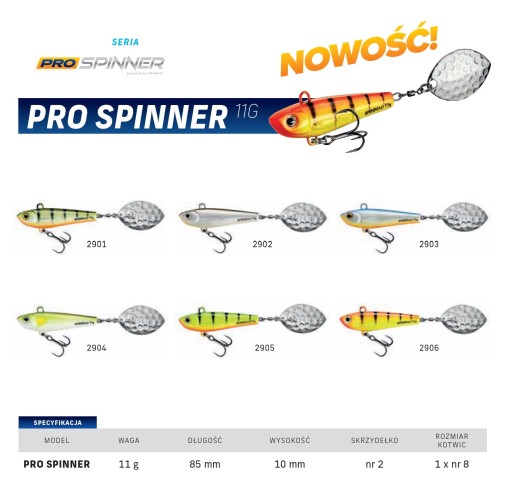 SPINMAD PRO SPINNER TAIL 8,5см/11г 2906