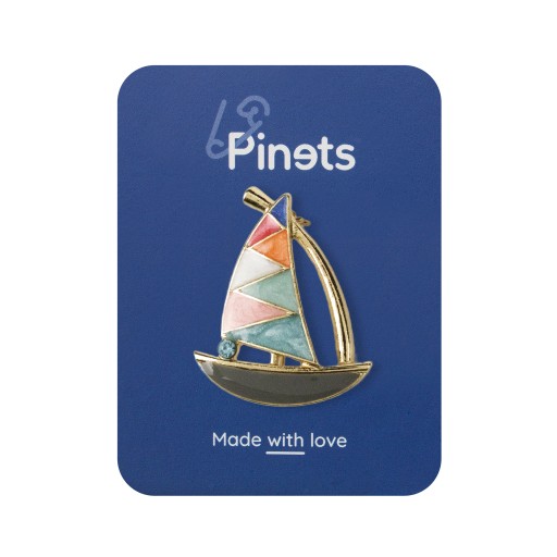 PINETS Broszka na prezent żaglówka jacht Optimist