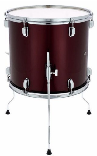 16x14 Focus Floor Tom Red в цвете Poplar Chrome Millenium