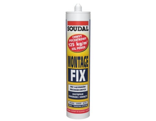 КЛЕЙ MONTAGE FIX SOUDAL НА ВОДНОЙ ОСНОВЕ 280 мл
