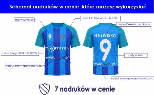 Koszulka sportowa z TWOIM nadrukiem LOGA 25 A-GOL