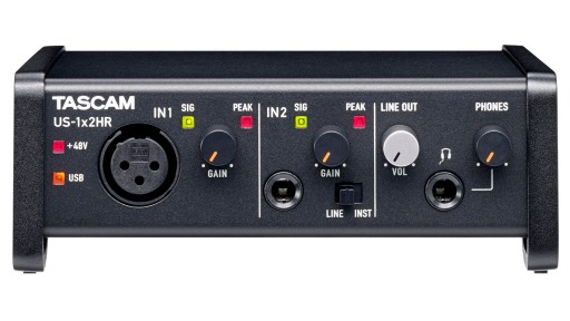 TASCAM US-1X2HR USB Audio Interface + Software
