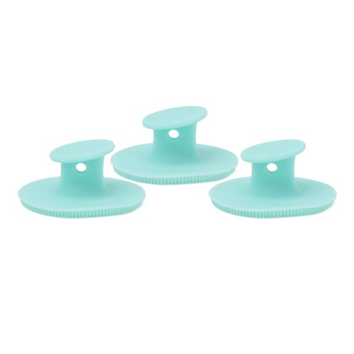 3pcs facial cleansing brush soft silicone facial cleansing brush for exfoli