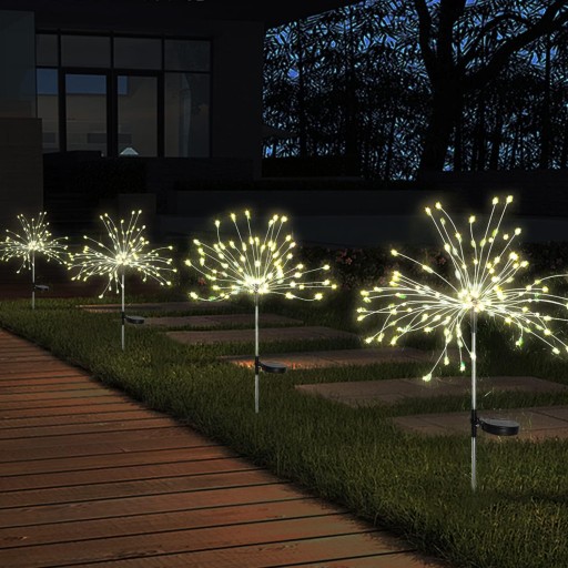 4x СОЛНЕЧНАЯ ЛАМПА ДЛЯ САДА ДЕРЕВО ОДУВАНЧИК 150 LED
