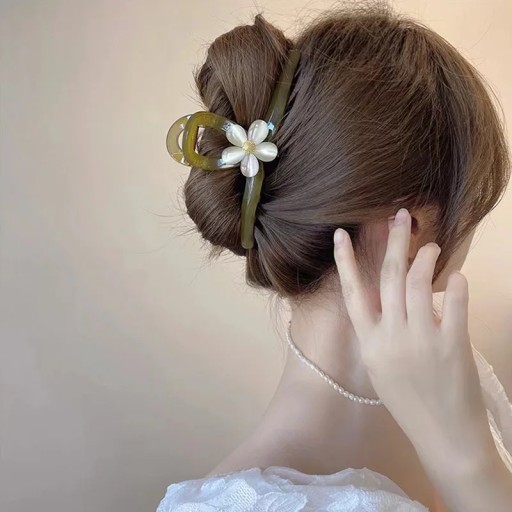 Новые женские модные зажимы для когтей, кофе, черная смола, большой коготь для волос для девочек