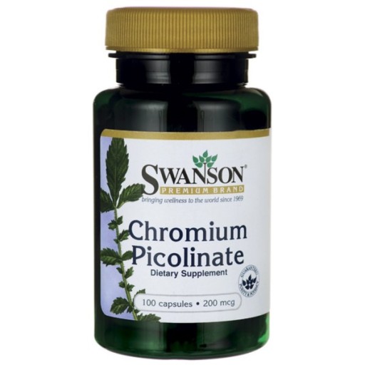 4x SWANSON Chrom Pikolinian 200mcg CUKRZYCA 100K