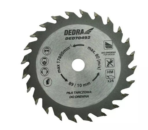 Пила циркулярная Dedra DED7049 10 мм Mini + 4 диска